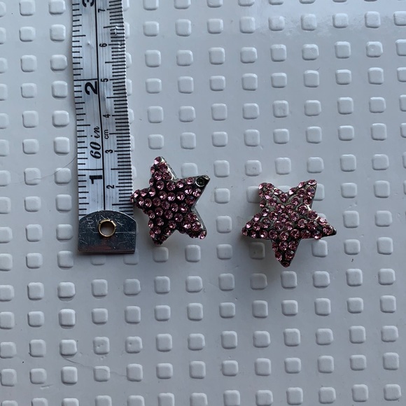 Otazu pink star studs - Picture 2 of 4